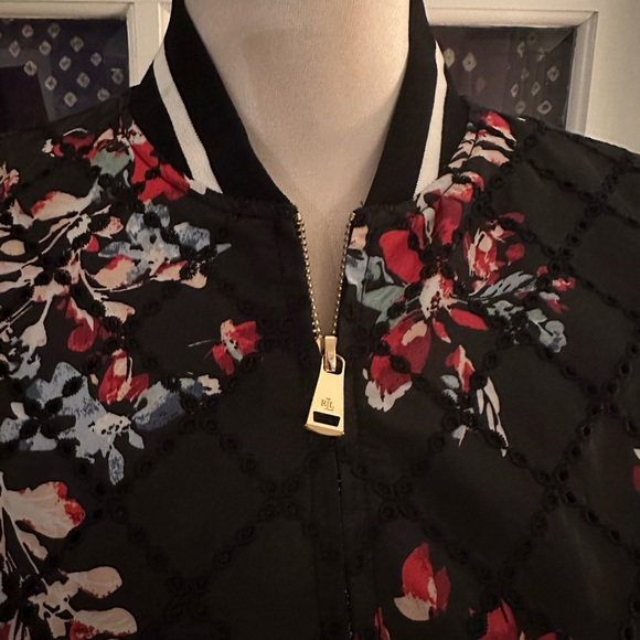 Ralph Lauren floral satin bomber jacket size S - Picture 3 of 7